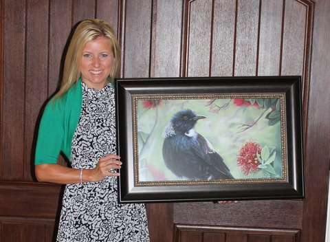 Tui bird print by New Zealand Wildlife Artist Karen Neal