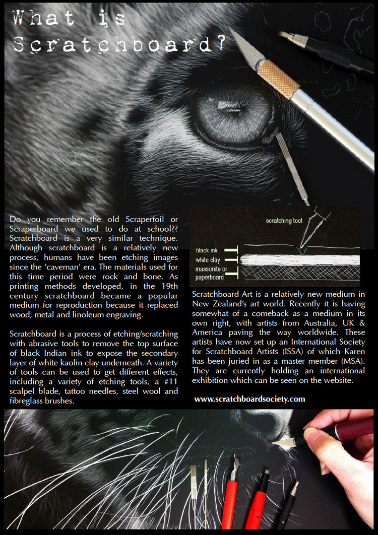 What is scratchboard?